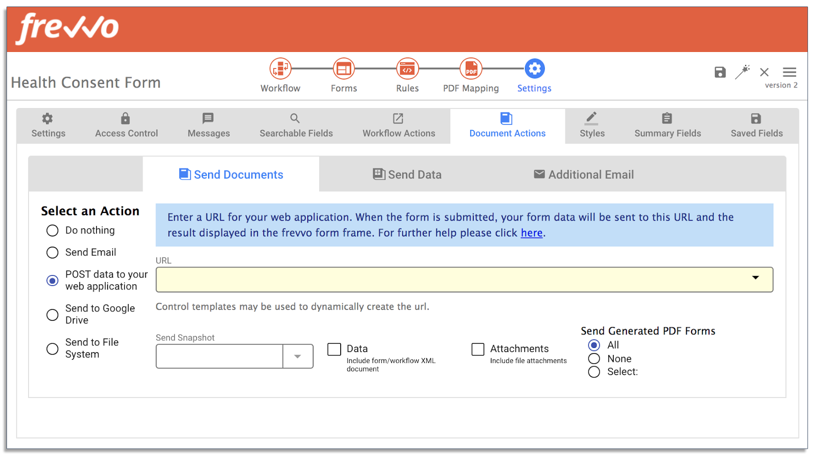 How to send online forms to the cloud