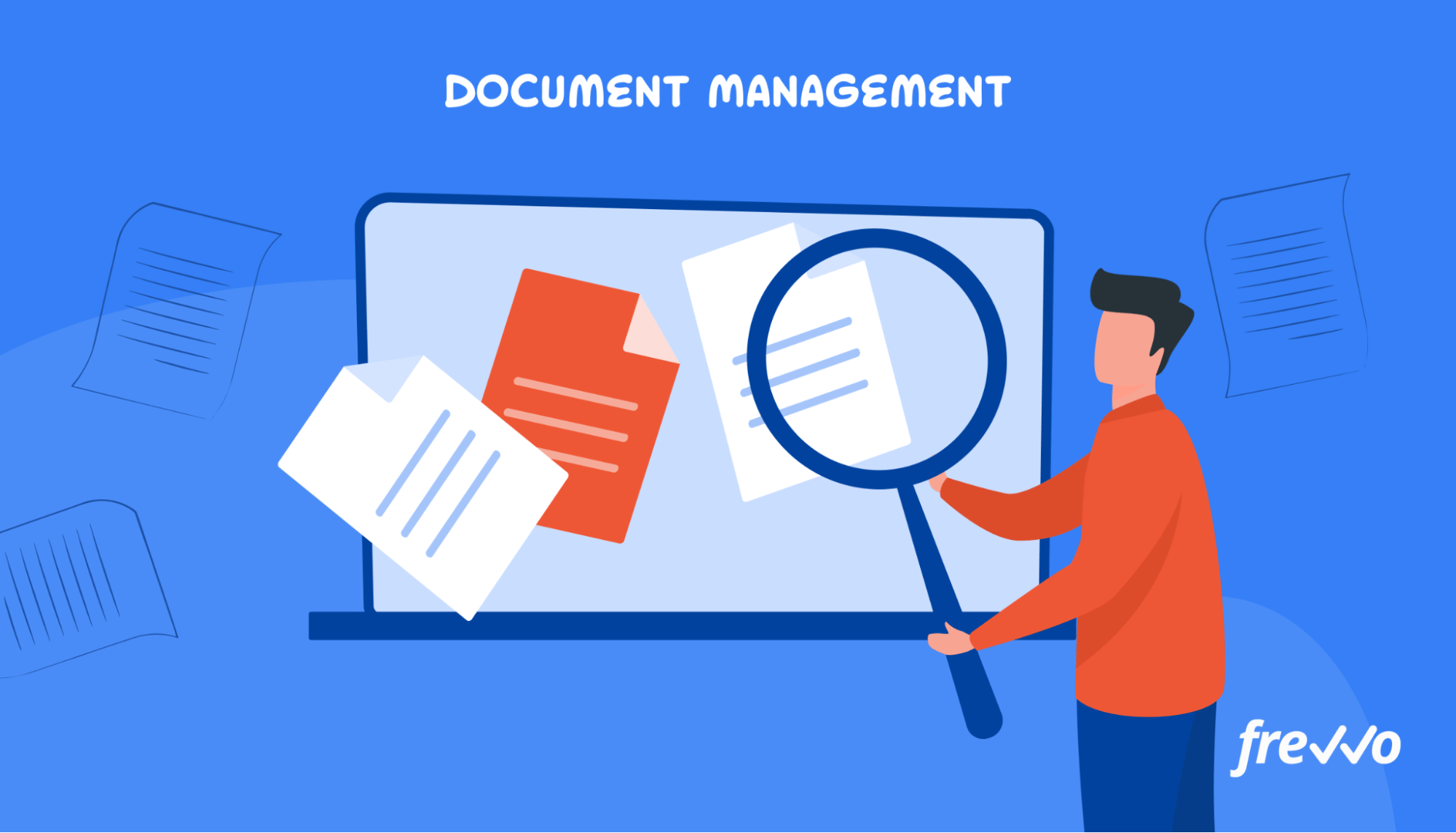Managing files with a document management app