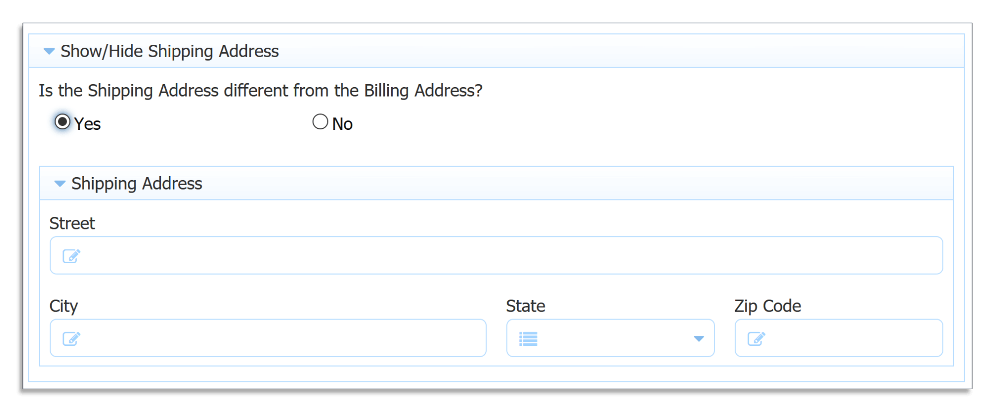 Adding a business rule to show or hide sections on a form