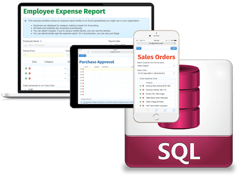 Dynamic database forms