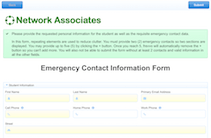 free emergency contact form templates frevvo emergency contact information form