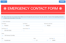 free emergency contact form templates frevvo
