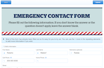 free emergency contact form templates frevvo